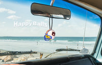 Auburn Tigers Car Antenna Topper / Mirror Dangler / Auto Dashboard Accessory (College Football) (Yellow Smiley)