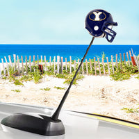 BYU Cougars Car Antenna Topper / Mirror Dangler / Dashboard Buddy (White Smiley) (College Football)