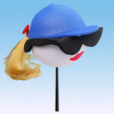 Coolballs "Cool Girls - Blonde" Blue Cap Car Antenna Topper / Mirror Dangler / Cute Dashboard Buddy