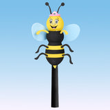 Tenna Tops Queen Bee Car Antenna Topper / Auto Mirror Dangler / Cute Dashboard Accessory