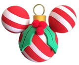 Mickey Mouse Christmas Ornament Car Antenna Topper / Mirror Dangler / Cute Dashboard Accessory (Walt Disney World)