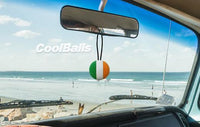Coolballs Irish Ireland Flag Car Antenna Topper / Mirror Dangler / Dashboard Buddy (Auto Accessory)