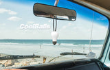 Coolballs "Bright One" White Light Bulb Car Antenna Topper / Auto Dashboard Buddy