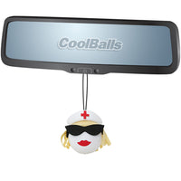 Coolballs Blonde Nurse Car Antenna Topper / Cute Dashboard Accessory