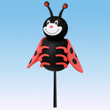 Tenna Tops "Lucky" Ladybug Car Antenna Topper / Auto Mirror Dangler / Cute Dashboard Accessory (2.75" Height)