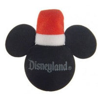 Mickey Mouse Santa w/ Red Hat Car Antenna Topper / Mirror Dangler / Cute Dashboard Buddy (Disneyland Resort)