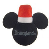 Mickey Mouse Santa w/ Red Hat Car Antenna Topper / Mirror Dangler / Cute Dashboard Buddy (Disneyland)