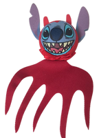 Rare Stitch Devil Car Antenna Topper / Mirror Dangler / Auto Dashboard Buddy (Disneyland)