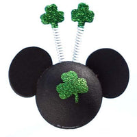 *Rare* Disney Irish St. Patrick's Day Glitter Shamrock w/ Clover Springs Antenna Topper / Dashboard Buddy