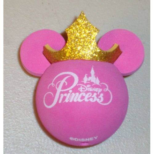 Disney Princess Gold Glitter Crown Car Antenna Topper / Mirror Dangler / Cute Dashboard Accessory