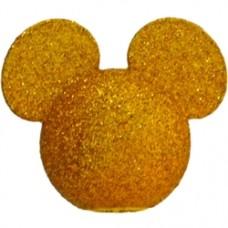 Mickey Mouse Gold Glitter Sparkles Car Antenna Topper / Dangler / Dashboard Decor