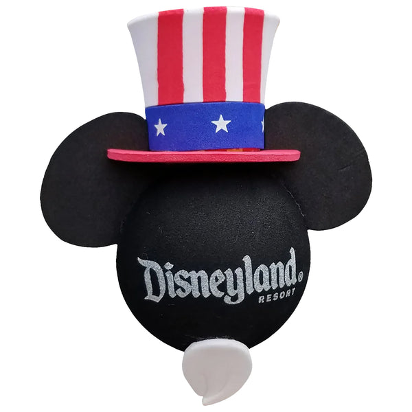 Disneyland Resort Mickey Patriotic Sam Hat w/ Beard Antenna Topper / Dashboard Buddy