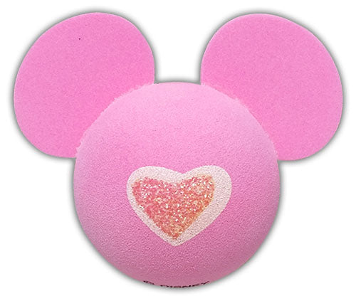Pink Mickey w/ Red Glitter Heart Antenna Topper / Mirror Dangler / Dashboard Accessory