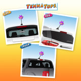 Tenna Tops Cute Frog Car Antenna Topper / Mirror Dangler / Cute Dashboard Accessory (Purple)