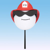 Coolballs "Cool Firefighter" Car Antenna Topper / Mirror Dangler / Dashboard Buddy (Auto Accessory)
