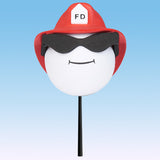 Coolballs "Cool Firefighter" Car Antenna Topper / Mirror Dangler / Dashboard Buddy (Auto Accessory)