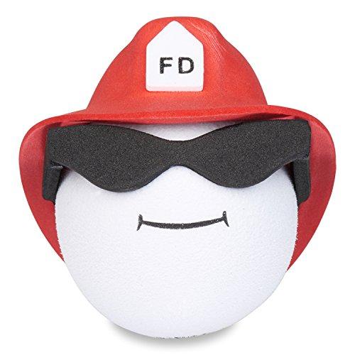 Coolballs "Cool Firefighter" Car Antenna Topper / Mirror Dangler / Dashboard Buddy (Auto Accessory)