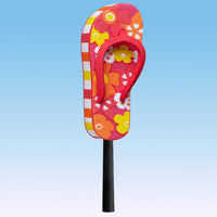 Tenna Tops Flip Flop Sandal Car Antenna Topper (Hawaiian Red)