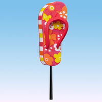 Tenna Tops Flip Flop Sandal Car Antenna Topper (Hawaiian Red)
