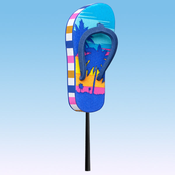 Tenna Tops Flip Flop Sandal Car Antenna Topper / Mirror Dangler / Cute Dashboard Accessory (Beach Babe)