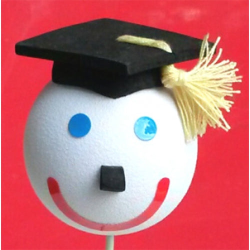 *Very Collectible* 2010 Jack in the Box Graduate Car Antenna Ball / Mirror Dangler / Dashboard Buddy (Auto Accessory)