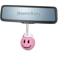 HappyBalls Pink Princess Car Antenna Topper / Mirror Dangler / Cute Dashboard Accessory