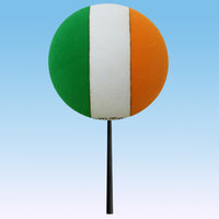 Coolballs Irish Ireland Flag Car Antenna Topper / Mirror Dangler / Dashboard Buddy (Auto Accessory)