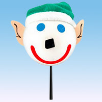 Jack in the Box ELF Car Antenna Topper / Mirror Dangler / Dashboard Buddy