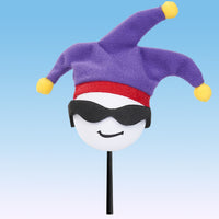 Coolballs Cool Jester Car Antenna Topper / Mirror Dangler / Auto Dashboard Buddy
