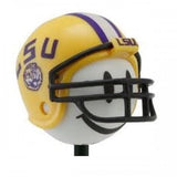 LSU Tigers Helmet Head Car Antenna Topper / Desktop Bobble Buddy (White Smiley) (College Football)