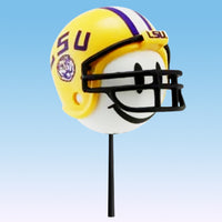 LSU Tigers Helmet Head Car Antenna Topper / Desktop Bobble Buddy (White Smiley) (College Football)