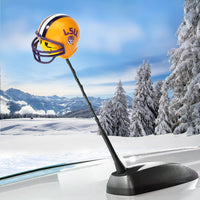 LSU Tigers Helmet Car Antenna Topper / Mirror Dangler / Auto Dashboard Accessory  (Yellow Face) (College Football)