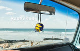 Michigan Wolverines Helmet Car Antenna Topper / Mirror Dangler / Cool Dashboard Buddy (College Football) (Yellow)