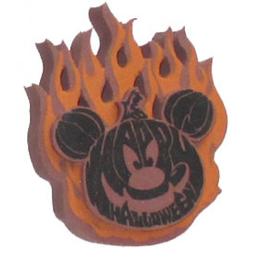 Mickey Mouse 3D Flaming Pumpkin Antenna Topper (Retired Collectible Style)
