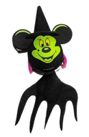 Mickey Mouse Witch w/ Broom Car Antenna Topper / Mirror Dangler / Dashboard Buddy (Halloween)