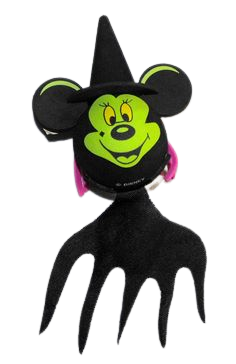 Mickey Mouse Witch w/ Broom Car Antenna Topper / Mirror Dangler / Dashboard Buddy (Halloween)