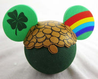 St Patrick's Day Pot of Gold @ The End of the Rainbow Irish Antenna Topper / Dashboard Buddy