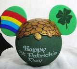 St Patrick's Day Pot of Gold @ The End of the Rainbow Irish Antenna Topper / Dashboard Buddy