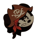 Mickey Mouse Pirates of the Caribbean Car Antenna Topper / Auto Dashboard Accessory (3D Style Die Cut)