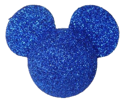 *Rare* Disney Mickey Blue Glitter Sparkles Car Antenna Topper / Dangler / Dashboard Accessory