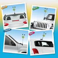 *Last One* 2.50" Giant Size - Mike Wazowski Eye Irish Shamrock's Pixar Disney Car Antenna Topper / Auto Dashboard Accessory