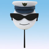Coolballs Cool Captain Boat / Ship Car Antenna Topper / Mirror Dangler / Auto Dashboard Accessory