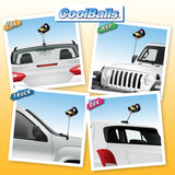 Coolballs Cool Diva Raven Car Antenna Topper / Mirror Dangler / Dashboard Accessory