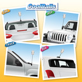 Coolballs White Horse Car Antenna Topper / Auto Mirror Dangler / Cute Dashboard Accessory
