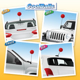 Coolballs Plain Red Car Antenna Ball