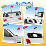 Coolballs Cool Santa Car Antenna Topper / Mirror Dangler / Dashboard Buddy