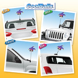 Coolballs Cool Jester Car Antenna Topper / Mirror Dangler / Auto Dashboard Buddy