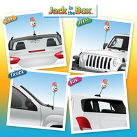 Jack in the Box Nutcracker Car Antenna Topper / Mirror Dangler / Dashboard Buddy