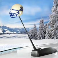 Pittsburgh Panthers Car Antenna Topper / Auto Dashboard Buddy (White Smiley) (College Football)