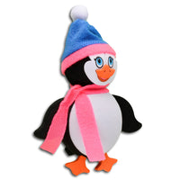 Tenna Tops Penguin Car Antenna Topper / Mirror Dangler / Cute Dashboard Accessory (Pink/Blue) (Fat Stubby Antenna)